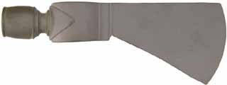 English pattern pipe axe,
head only, wax cast steel